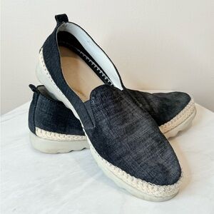 🔥The Flexx Black Espadrille Slip-On Shoes🔥
